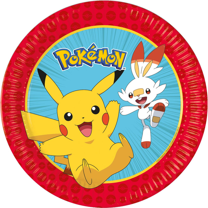 Papieren Borden 23cm Next Generation Pokemon - 8st.