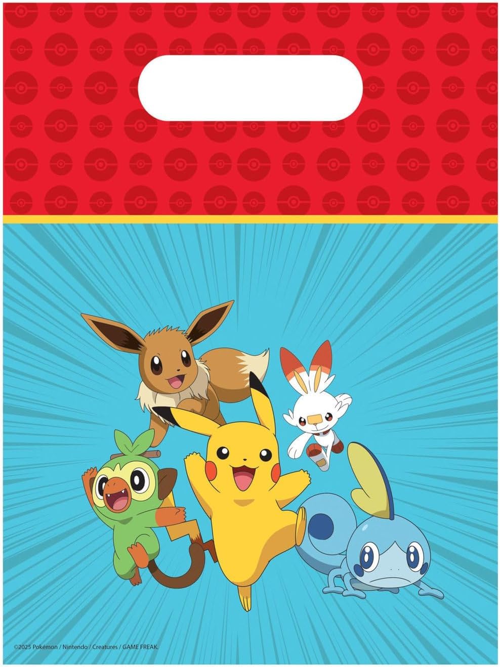 Papieren Uitdeelzakjes Pokemon - 4st.