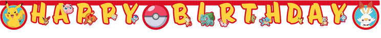 Letter Guirlande Happy Birthday Pokemon