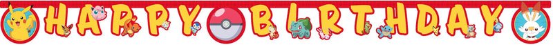 Letter Guirlande Happy Birthday Pokemon