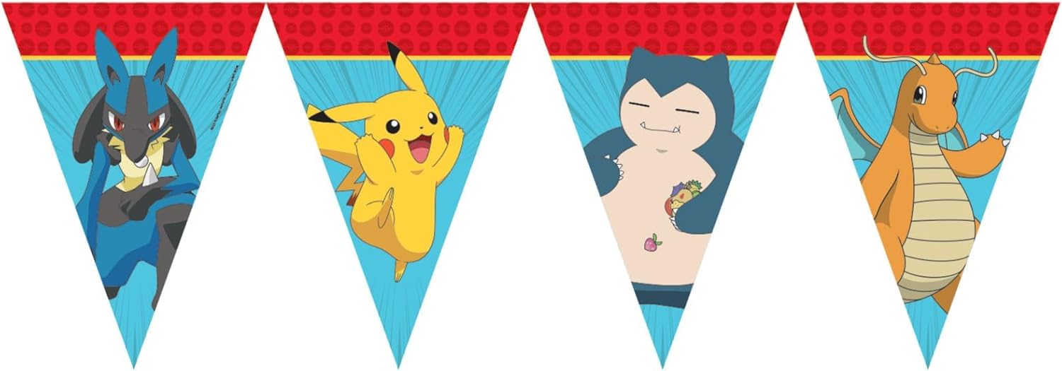 Papieren Vlaggenlijn Pokemon