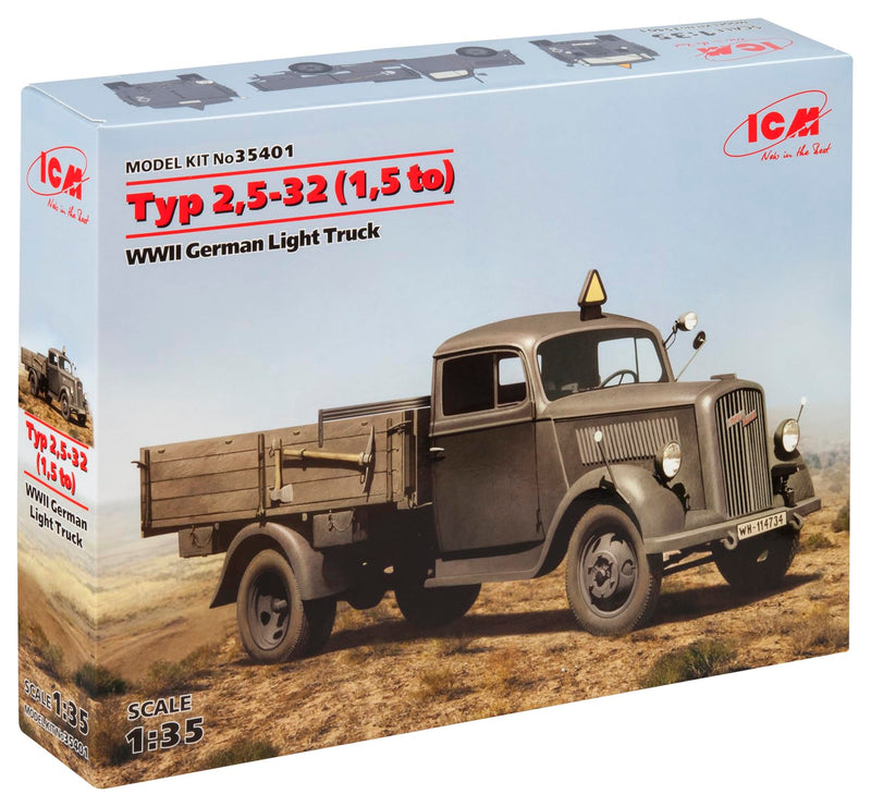 ICM 1:35 - Tipo 2,5-32 1,5 a, Camion Leggero Tedesco