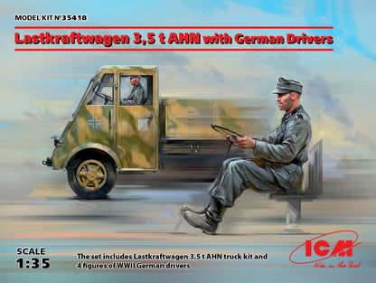 ICM 35418 Camion 3,5 t AHN avec Drivers Allemand Gris