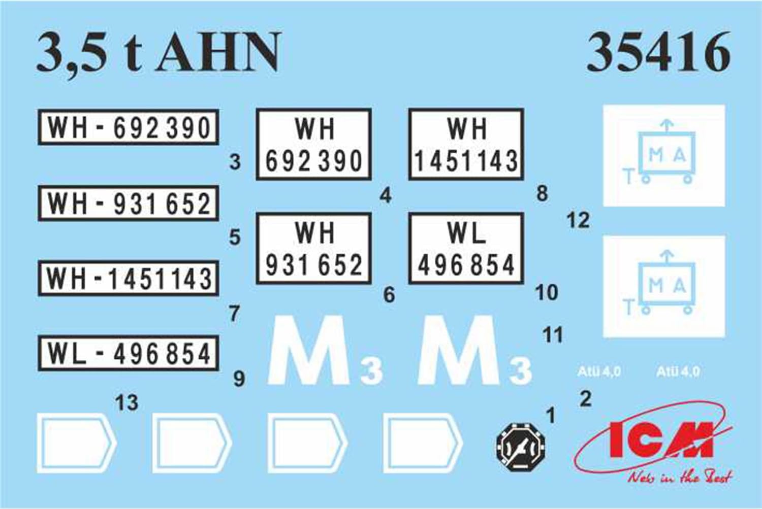 ICM 35418 Camion 3,5 t AHN avec Drivers Allemand Gris