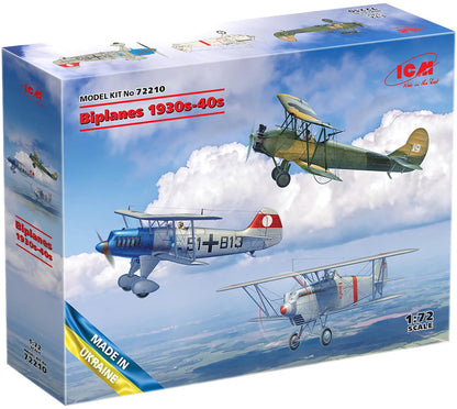 Icm - icm 72210 biplanes of the 1930s and 1940s