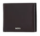 HUGO BOSS Classic Smooth Wallet, Brown, RFID Protected, Leather, Bi-Fold, 8 Card Slots, 16 Compartments, Men's Adult Wallet