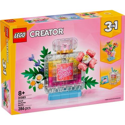 LEGO Creator 3in1 Parfumfles met Bloemen Speelgoed - Bouwpakket voor Kinderen - Verandert in een Vaas of Smoothie - Kinderkamer Decoratie - Cadeau voor Meisjes en Jongens Vanaf 8 Jaar - 31383