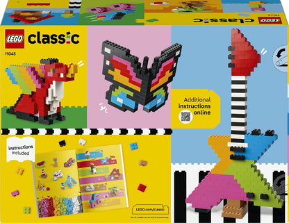 LEGO Classic Creative Colourful Bricks Set - Fine Motor Skills Toy - Build Animals, Dinosaur Figures and Vehicles incl. Plane & Car - Birthday Gift for 5+ Year Old Boys & Girls - 11045