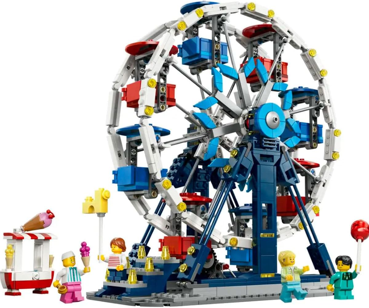 LEGO Creator 3in1 Klassiek Reuzenrad Speelgoed - Pretpark Model - Verandert in UFO-attractie of Draaimolen - Kinderkamer Decoratie - Cadeau voor Jongens en Meisjes Vanaf 8 Jaar - 31389