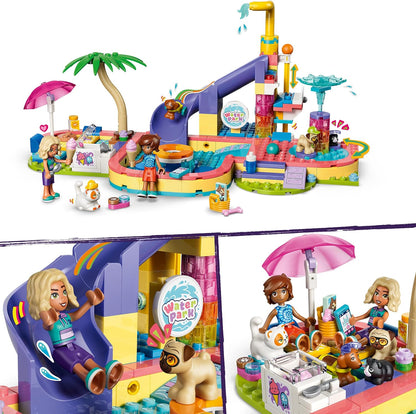 LEGO Friends Leuke Dag in het Waterpark Bouwpakket voor Kinderen met 4 Speelgoed Dieren Figuren Incl. Churro de Kat, en 2 Poppetjes van Nova en Leo - Cadeau voor Meisjes en Jongens vanaf 6 Jaar 42676