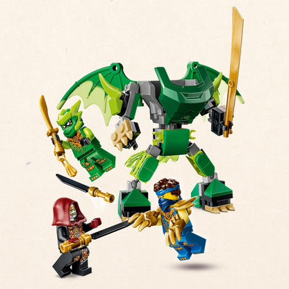 LEGO NINJAGO Lloyd's Dragon Mech Battle Pack - Ninja Toy w/Action Figure, 3 Minifigures & Katanas - Kids' Room Decor - Gift for 6+ Year Old Boys & Dragons Rising Fans - 71862