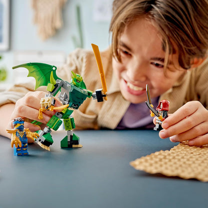 LEGO NINJAGO Lloyd's Dragon Mech Battle Pack - Ninja Toy w/Action Figure, 3 Minifigures & Katanas - Kids' Room Decor - Gift for 6+ Year Old Boys & Dragons Rising Fans - 71862