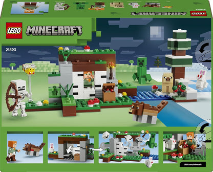 LEGO Minecraft First Night Adventure - Interactive Toy w/ 7 Figures incl. Alex, Creeper, Skeleton & Woods Wolf - Gaming Gift for 8+ Year Old Boys & Girls - 21593