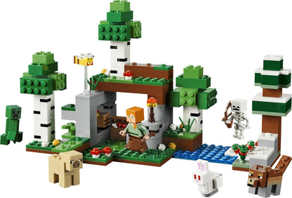 LEGO Minecraft First Night Adventure - Interactive Toy w/ 7 Figures incl. Alex, Creeper, Skeleton & Woods Wolf - Gaming Gift for 8+ Year Old Boys & Girls - 21593