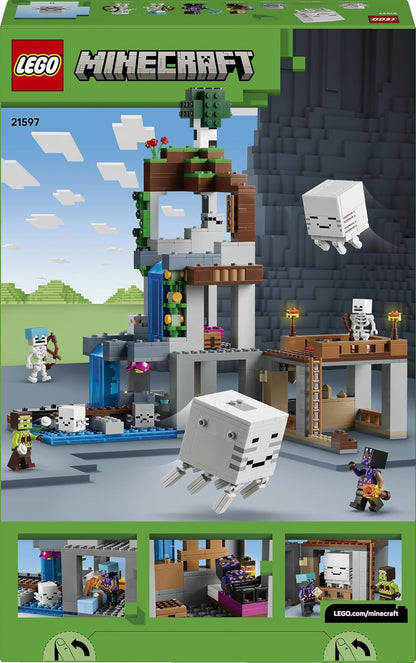 LEGO Minecraft Ghast Station Toy - 8 Figures incl. 2 Skeletons & 4 Ghasts w/Accessories - Kids' Room Decor - Gamer Gift for 9+ Year Old Boys, Girls & Fans - 21597