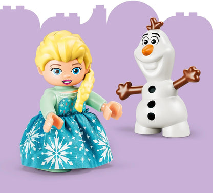 LEGO DUPLO Disney Frozen Creative Box with Elsa and Olaf - Educational Motor Skills Toy for Toddlers - Montessori Set w/ 2 Figures - Gift for 2+ Year Old Girls & Boys - 10462
