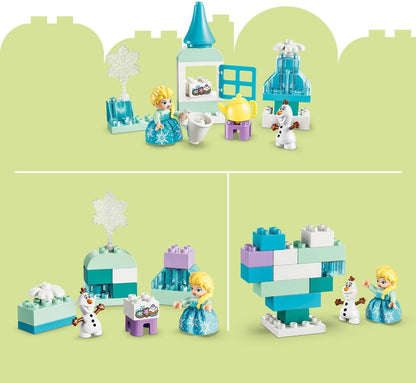 LEGO DUPLO Disney Frozen Creative Box with Elsa and Olaf - Educational Motor Skills Toy for Toddlers - Montessori Set w/ 2 Figures - Gift for 2+ Year Old Girls & Boys - 10462