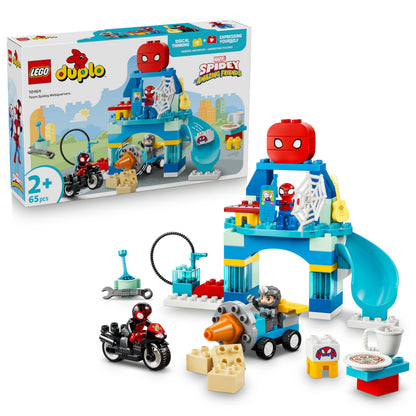 LEGO DUPLO Marvel Team Spidey Webquarters - Educational Motor Skills Toy For Toddlers - Montessori Set - Gift for 2+ Year Old Boys and Fans of Spidey and his Amazing Friends - 10464