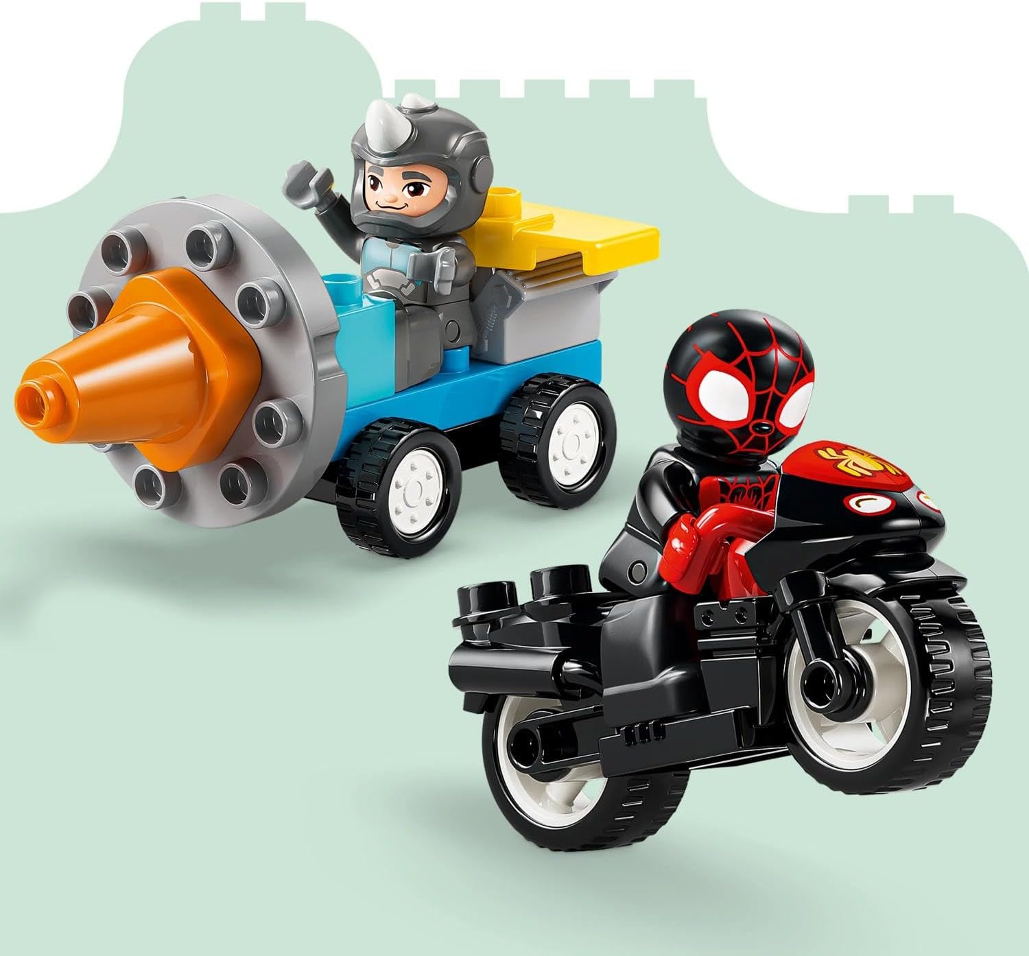 LEGO DUPLO Marvel Team Spidey Webquarters - Educational Motor Skills Toy For Toddlers - Montessori Set - Gift for 2+ Year Old Boys and Fans of Spidey and his Amazing Friends - 10464