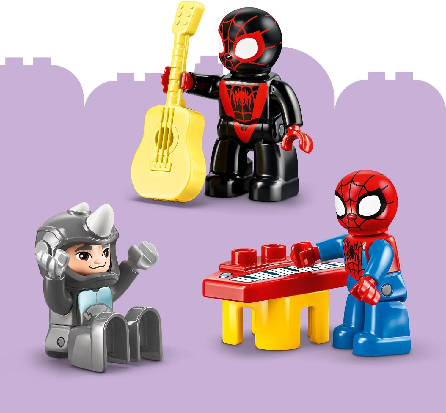 LEGO DUPLO Marvel Team Spidey Webquarters - Educational Motor Skills Toy For Toddlers - Montessori Set - Gift for 2+ Year Old Boys and Fans of Spidey and his Amazing Friends - 10464