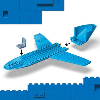 LEGO City Passenger Jet Toy - Plane Model Kit w/ 4 Minifigures & Travel Accessories - Educational Set - Birthday Gift Idea for 4+ Year Old Boys - 60492