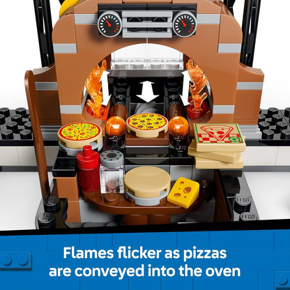 LEGO City Pizza Delivery Experience with Vehicles - incl. Toy Car, Scooter, Drone, Arcade Machine & 5 Minifigures - Birthday Gift Idea for 6+ Year Old Boys - 60496