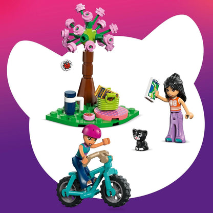 LEGO Friends Glampinghut in de Natuur - Fantasierijk Bouwpakket voor Kinderen vanaf 6 Jaar - Hut met 2 Poppetjes en Speelgoed Dieren Figuur van Kat - Cadeau voor Meisjes en Jongens - 42682