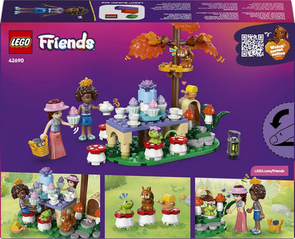 LEGO Friends Forest Tea Party Toy - Role-Play Set w/ 2 Mini Dolls, 3 Animal Figures & Play Food Accessories - Birthday Gift Idea for 6+ Year Old Girls - 42690