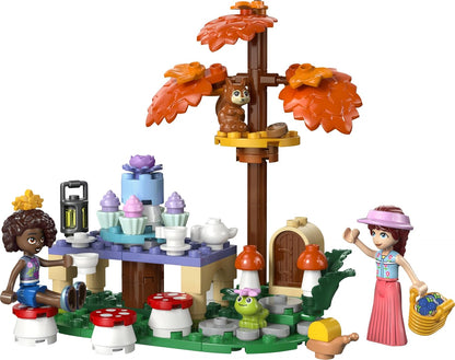 LEGO Friends Forest Tea Party Toy - Role-Play Set w/ 2 Mini Dolls, 3 Animal Figures & Play Food Accessories - Birthday Gift Idea for 6+ Year Old Girls - 42690