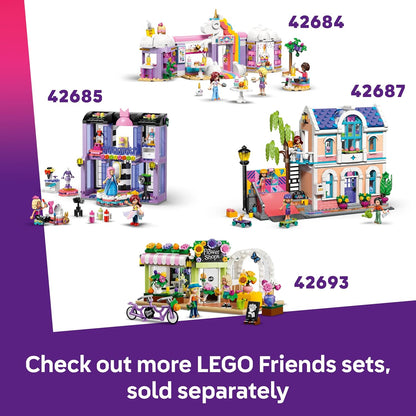 LEGO Friends Creative Dollhouse Suitcase - Travel Toy with 8-Room House, 2 Mini Dolls & Accessories - Birthday Gift Idea for 6+ Year Old Girls - 42697