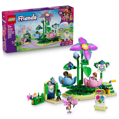 LEGO Friends Draaiende Theekopjesattractie met Bloementhema Bouwpakket voor Kinderen vanaf 7 jaar - Rollenspellen Speelgoed met Werkende Attractie en 3 Poppetjes - Cadeau voor Meisjes en Jongens 42702