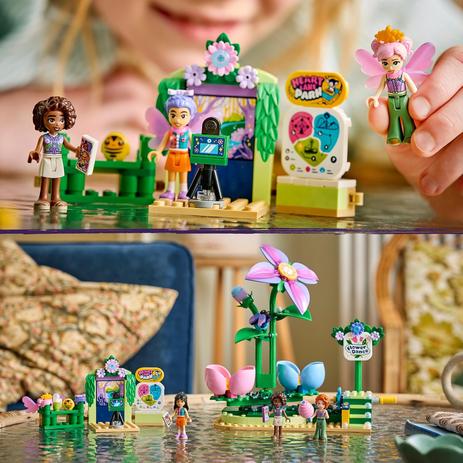 LEGO Friends Draaiende Theekopjesattractie met Bloementhema Bouwpakket voor Kinderen vanaf 7 jaar - Rollenspellen Speelgoed met Werkende Attractie en 3 Poppetjes - Cadeau voor Meisjes en Jongens 42702