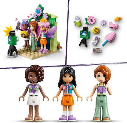 LEGO Friends Draaiende Theekopjesattractie met Bloementhema Bouwpakket voor Kinderen vanaf 7 jaar - Rollenspellen Speelgoed met Werkende Attractie en 3 Poppetjes - Cadeau voor Meisjes en Jongens 42702