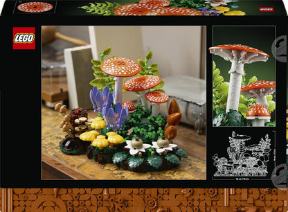 LEGO Botanicals Woodland Mushrooms - Artificial Plants Set for Adults - incl. a Toadstool & Faux Flowers for Living Room or Bedroom Decor - DIY Gift Idea - 11505