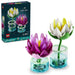 LEGO Botanicals Water Lilies - Faux Flowers Set w/ 2 Artificial Potted Plants in Transparent Vases - DIY Kids' Beroom Decor - Gift for 9+ Year Old Girls & Adult Flower Lovers - 11511