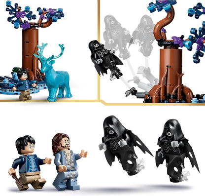 LEGO Harry Potter Verboden Bos: Expecto Patronum Speelgoed - Bouwpakket voor Kinderen met 2 Dementors, Hert en 2 Minifiguren Incl. Sirius Zwarts - Cadeau voor Meisjes en Jongens Vanaf 7 Jaar 76475