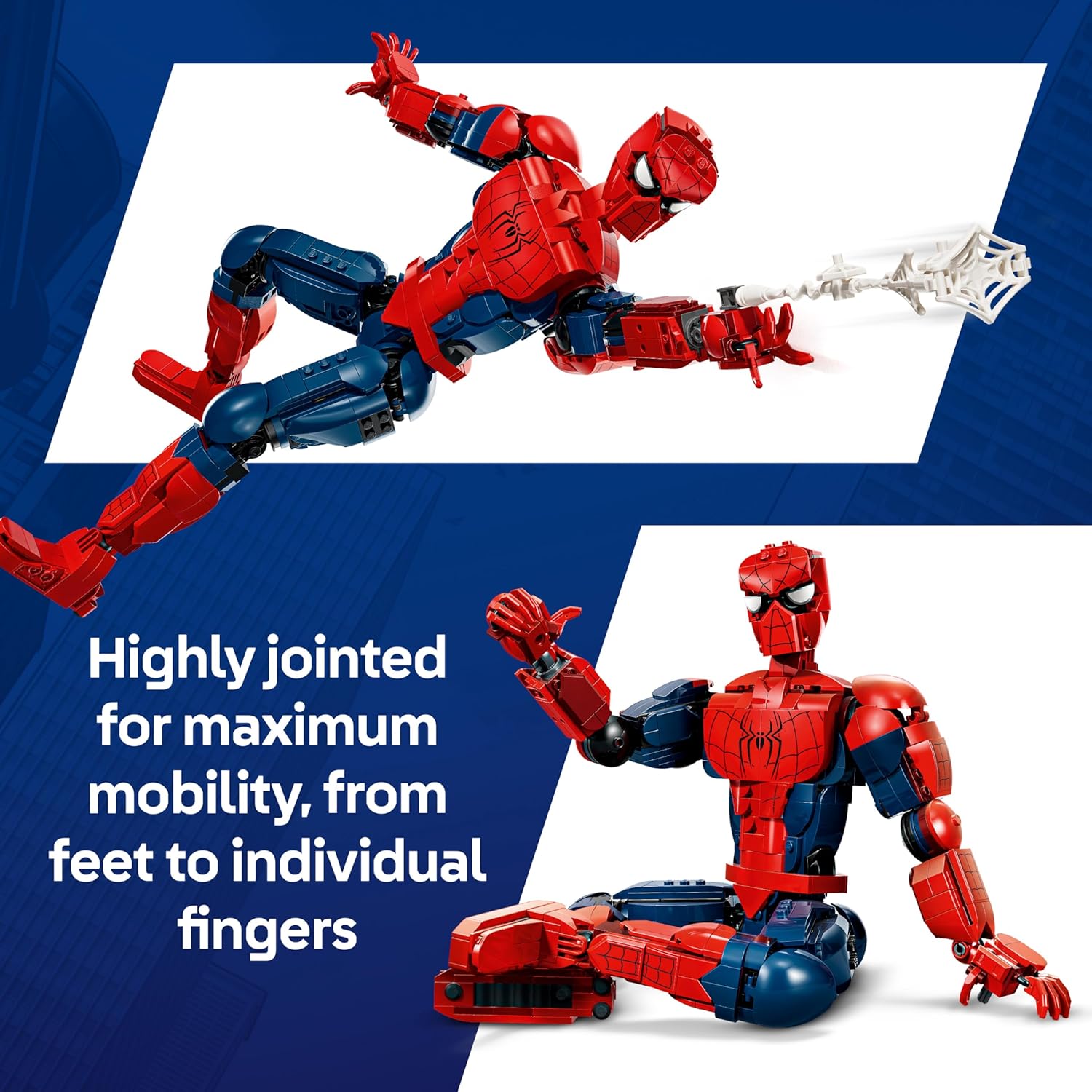 LEGO|Marvel Spider-Man Hero Figure - Superhero Toy incl. Action Figure w/Collectible Minifigure for Room Decor - Gift for 12+ Year Old Boys & Teenage Movie Fans - 76346