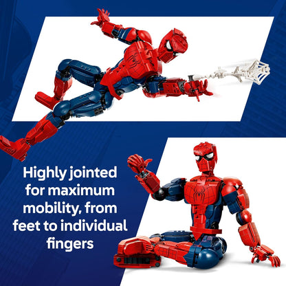 LEGO|Marvel Spider-Man Hero Figure - Superhero Toy incl. Action Figure w/Collectible Minifigure for Room Decor - Gift for 12+ Year Old Boys & Teenage Movie Fans - 76346