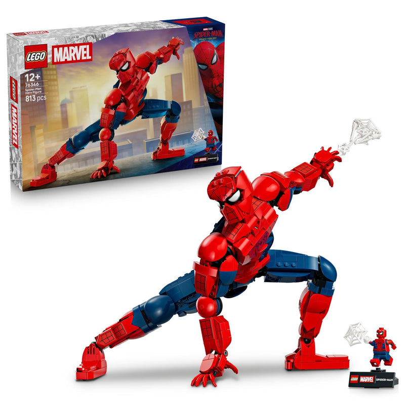 LEGO | Marvel Spider-Man Heldenfiguur - Superheld Speelgoed Incl. Actiefiguur met Verzamelbare Minifiguur - Slaapkamer Decoratie - Cadeau voor Jongens, Tieners en Fans Vanaf 12 Jaar - 76346