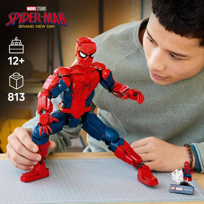 LEGO | Marvel Spider-Man Heldenfiguur - Superheld Speelgoed Incl. Actiefiguur met Verzamelbare Minifiguur - Slaapkamer Decoratie - Cadeau voor Jongens, Tieners en Fans Vanaf 12 Jaar - 76346