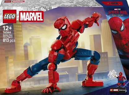 LEGO | Marvel Spider-Man Heldenfiguur - Superheld Speelgoed Incl. Actiefiguur met Verzamelbare Minifiguur - Slaapkamer Decoratie - Cadeau voor Jongens, Tieners en Fans Vanaf 12 Jaar - 76346