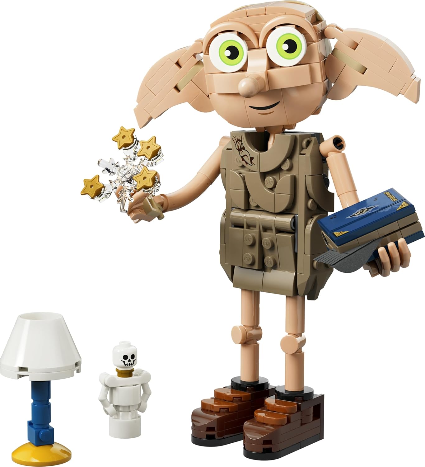 LEGO Harry Potter 2in1 Dobby de Vrije Elf Speelgoed - Bouwpakket voor Kinderen - Verandert in Knijster Figuur - Kinderkamer Decoratie - Cadeau voor Meisjes, Jongens en Fans Vanaf 8 Jaar - 76469