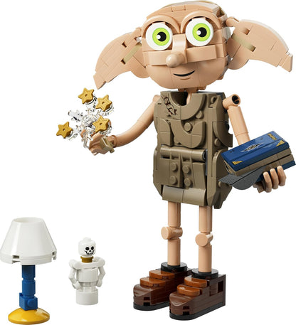 LEGO Harry Potter 2in1 Dobby de Vrije Elf Speelgoed - Bouwpakket voor Kinderen - Verandert in Knijster Figuur - Kinderkamer Decoratie - Cadeau voor Meisjes, Jongens en Fans Vanaf 8 Jaar - 76469