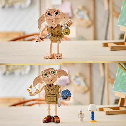 LEGO Harry Potter 2in1 Dobby de Vrije Elf Speelgoed - Bouwpakket voor Kinderen - Verandert in Knijster Figuur - Kinderkamer Decoratie - Cadeau voor Meisjes, Jongens en Fans Vanaf 8 Jaar - 76469