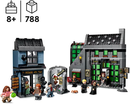 LEGO Harry Potter Verdonkeremaansteeg Tovenaarswinkels Speelgoed - Speelgoedwinkel Bouwpakket met 8 Minifiguren en Patronus - Kinderkamer Decoratie - Cadeau voor Meisjes en Jongens Vanaf 8 Jaar 76471