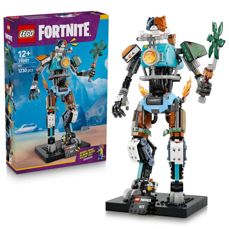 LEGO Fortnite KIT Toy - Interactive Figure w/Power Claw Pickaxe & Spinning Wheel for Kids' Room Decor - Gaming Gift for 12+ Year Old Boys, Girls & Teenage Fans - 77081