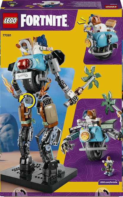 LEGO Fortnite KIT Toy - Interactive Figure w/Power Claw Pickaxe & Spinning Wheel for Kids' Room Decor - Gaming Gift for 12+ Year Old Boys, Girls & Teenage Fans - 77081