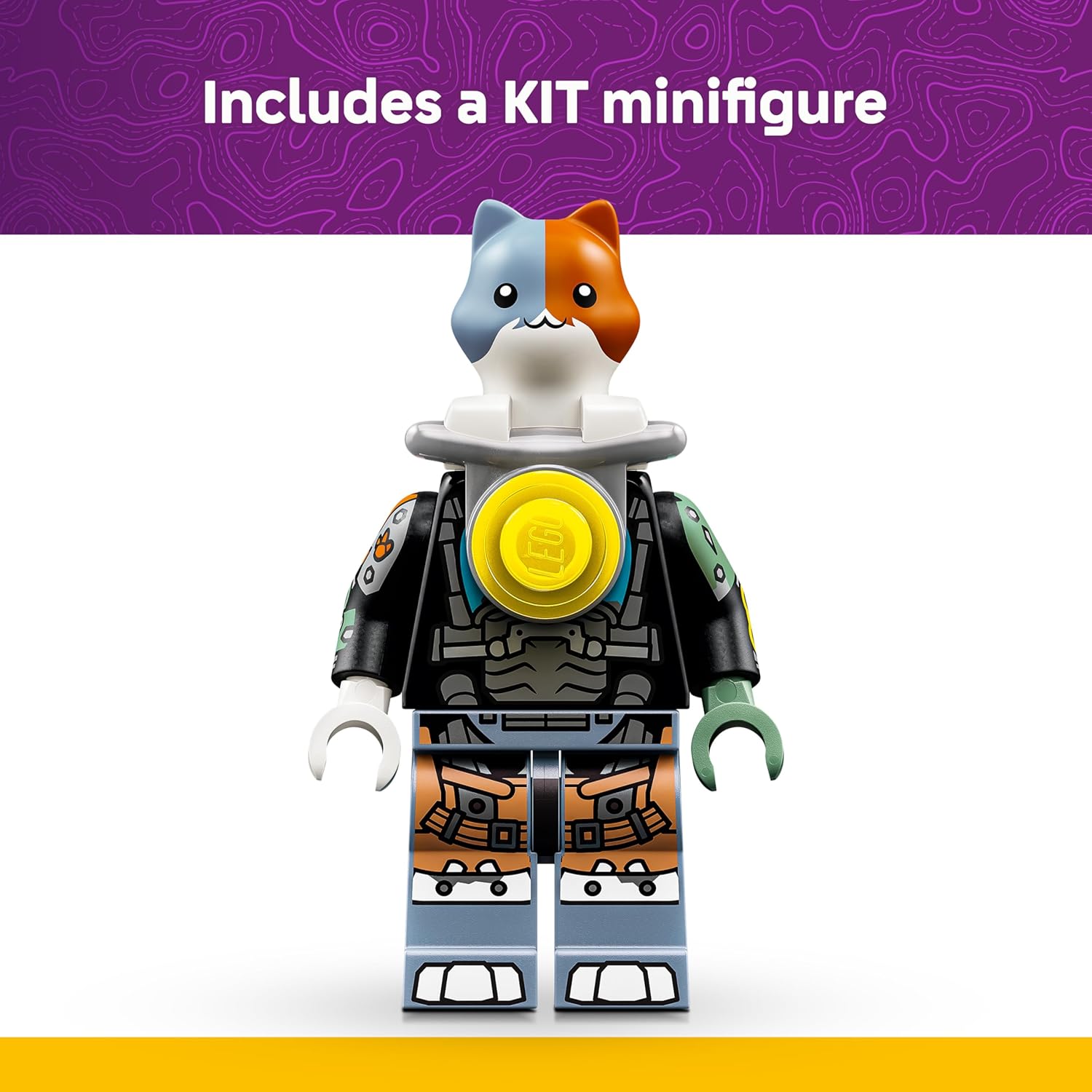 LEGO Fortnite KIT Toy - Interactive Figure w/Power Claw Pickaxe & Spinning Wheel for Kids' Room Decor - Gaming Gift for 12+ Year Old Boys, Girls & Teenage Fans - 77081