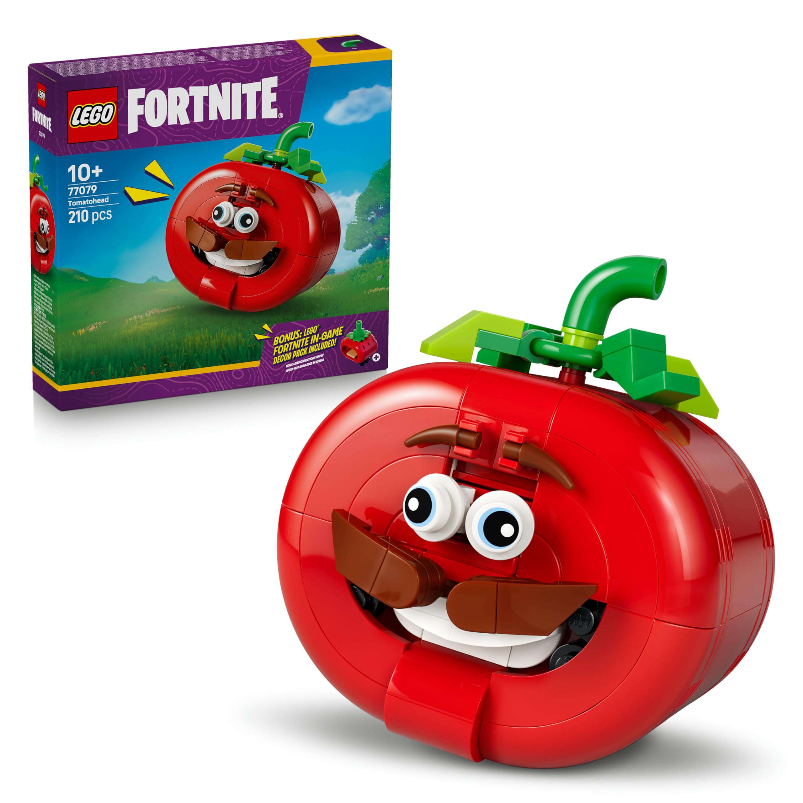 LEGO Fortnite Tomatohead Toy - Interactive Figure w/Interior Restaurant - Kids' Room or Desk Decor - Gaming Gift for 10+ Year Old Boys, Girls & Fans - 77079