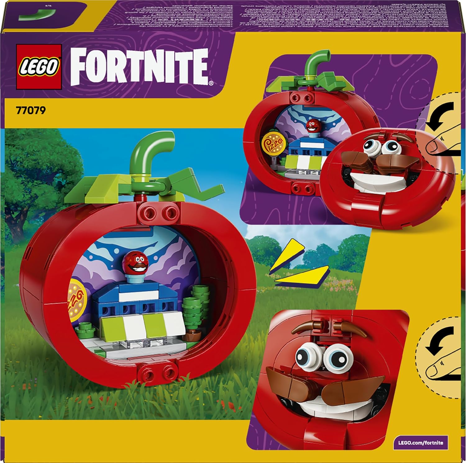 LEGO Fortnite Tomatohead Toy - Interactive Figure w/Interior Restaurant - Kids' Room or Desk Decor - Gaming Gift for 10+ Year Old Boys, Girls & Fans - 77079